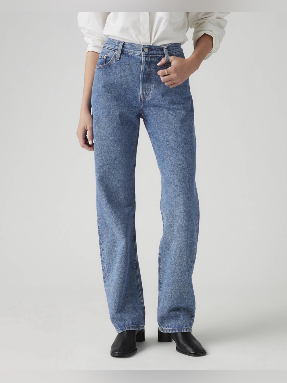 Women’s 501 90’s denim button fly straight leg 28x30